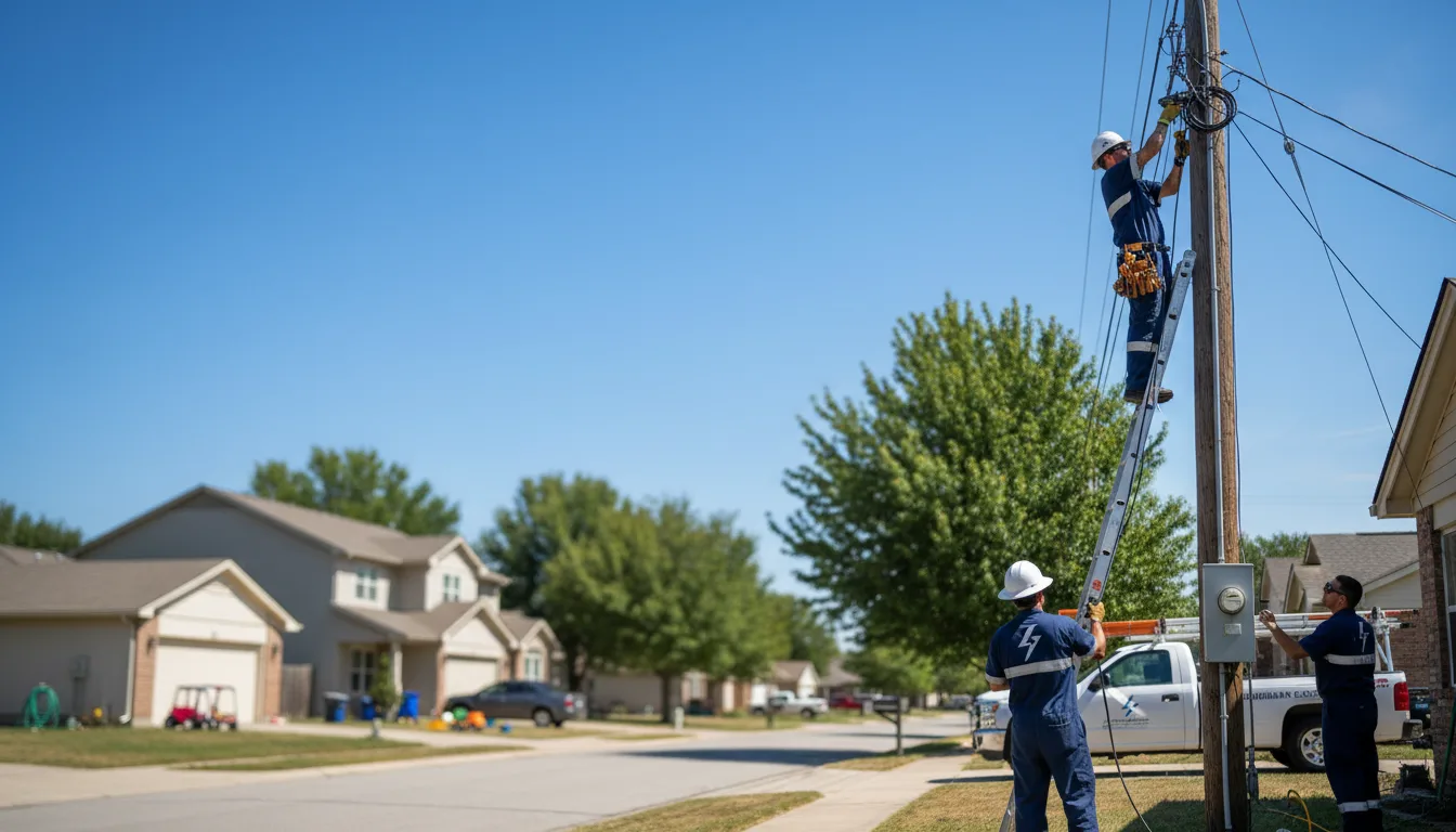 Residential electrician providing installation services in Dilltown, PA